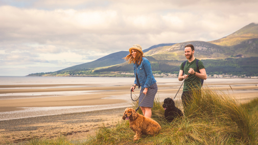 Walking in Murlough National Nature Reserve, County Down